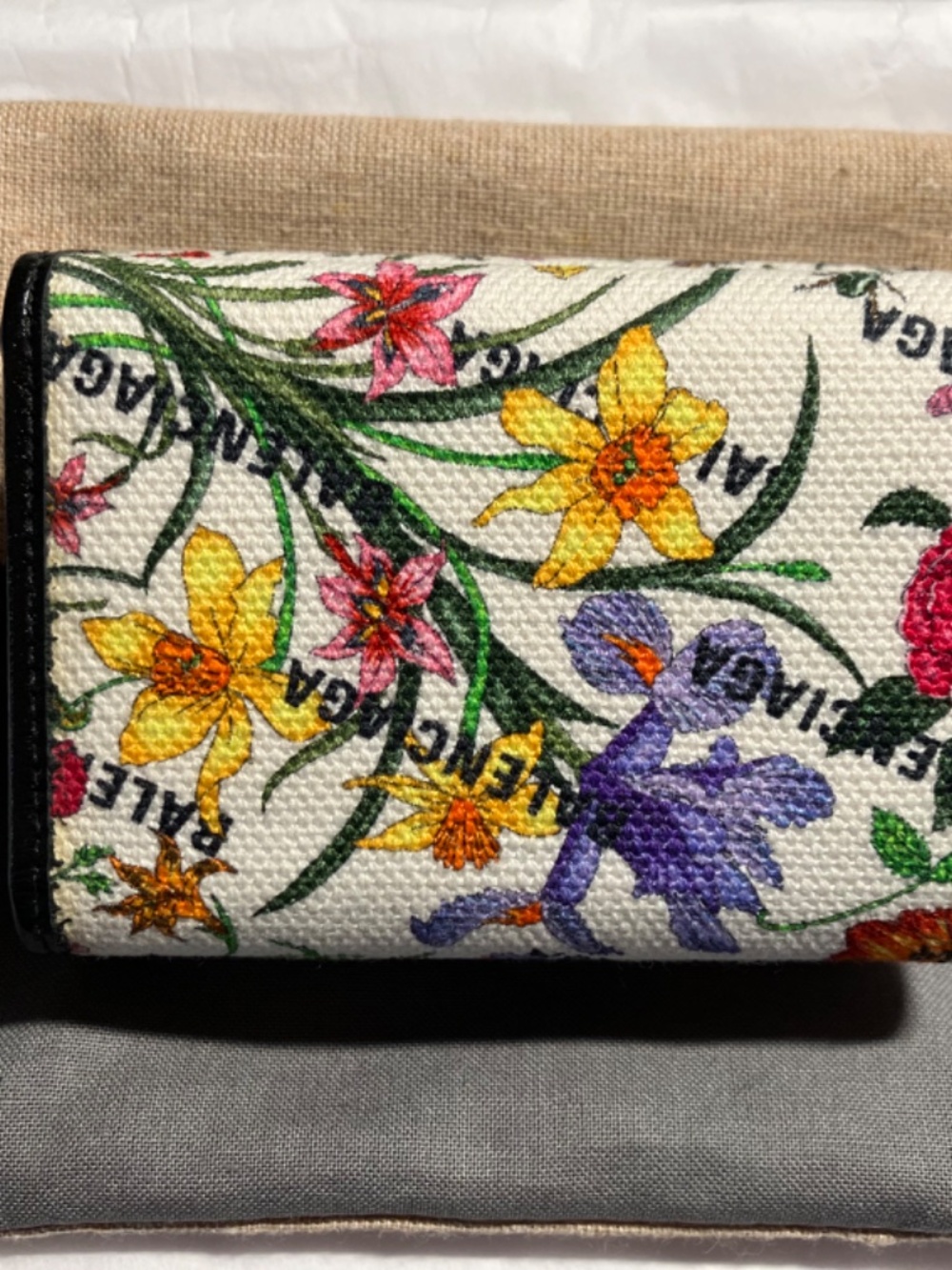 Authentic Gucci Flora Logo Balenciaga Hacker Project Neo Classic Wallet Rare - Picture 3 of 14